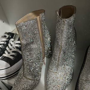 Betsy Johnson rhinestones boots